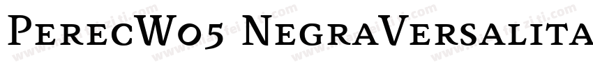 PerecW05 NegraVersalita Regular字体转换